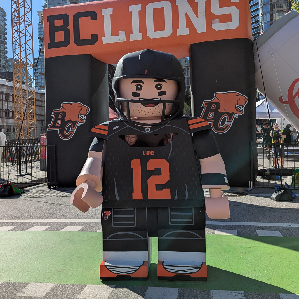 Nathan Rourke at the BC Lions Game