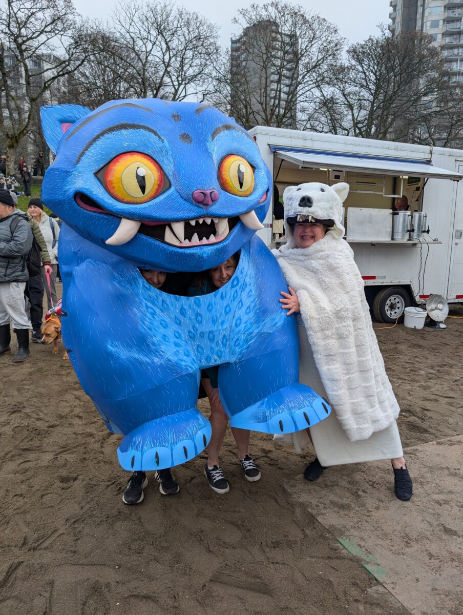 Derpy from Kpop Demon Hunters at the Polar Bears Swim - Lisa Pantages