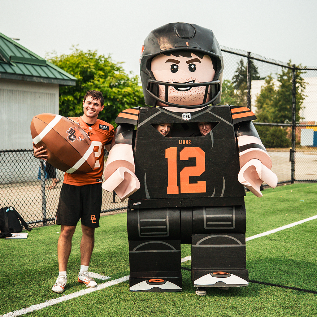 Nathan Rourke at the BC Lions Game
